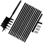 Fimei bêche et tarière manuelle 200 mm avec rallonge 13 m acier Fimei bêche et tarière manuelle 200 mm avec rallonge 13 m acier