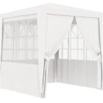 Nova - fimei tente de r�ception avec parois lat�rales 2x2 m blanc 90 g / m�