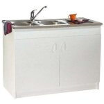 Nova - meuble sous vier sim'nf 1000x600 2 portes - nova - s12n02100