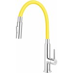Novaservis - ferro - mitigeur d'évier avec bras flexible, 2 jets, jaune / chrome 70730, 0zl Novaservis - ferro - mitigeur d'évier avec bras flexible, 2 jets, jaune / chrome 70730, 0zl