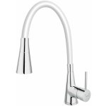 Novaservis - ferro - mitigeur d'évier avec bras flexible et douchette, blanc / chrome 70720, 0b Novaservis - ferro - mitigeur d'évier avec bras flexible et douchette, blanc / chrome 70720, 0b