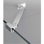 Novellini - barre de renfort d'angle 25 cm pour paroi de douche fixe