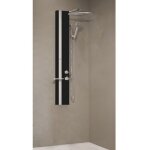 Novellini box doccia - colonne de douche hydromassante novellini line 2 noir 150cm - noir - noir - -