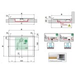 Novellini box doccia - receveur de douche carr� novellini olympic gris 100x100 cm avec bonde h 4, 5cm ...