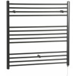 Hudson reed - nox - sche - serviettes design lectrique moderne plat - noir - 100 cm x 100 cm