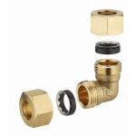 Noyon&thiebault - coude laiton � joint mixte �gal pour tube cuivre � 12 mm - 612g - 12l1