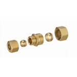 Noyon&thiebault - jonction laiton bicone r�duite pour tube cuivre � 14 mm et tube cuivre 12 mm - 415 ...