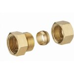 Noyon&thiebault - raccord laiton bicone femelle f1 / 2' (15x21) pour tube cuivre � 14 mm - 413 - 1514l1 ...