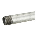 Noyon&thiebault - tube fer galva 1 pi�ce l : 2 m m�le entr�e : 1' (26x34)