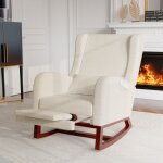 Dans les nuages - fauteuil � bascule, avec repose - jambes t�lescopique, 2 poches, oreiller, accoudoirs, ...
