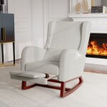 Dans les nuages - fauteuil � bascule, avec repose - jambes t�lescopique, 2 poches, oreiller, accoudoirs, ...