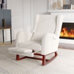 Dans les nuages - fauteuil � bascule, avec repose - jambes t�lescopique, 2 poches, oreiller, accoudoirs, ...