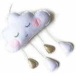 Nuage gouttes de pluie pendentif suspendu feutre peluche lit de bb nuage props pendentif chambre tente ...