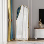 Dans les nuages - miroir sur pied arqué, 162x53 cm, avec cadre en métal, miroir sur toute la longueur, ... Dans les nuages - miroir sur pied arqué, 162x53 cm, avec cadre en métal, miroir sur toute la longueur, ...