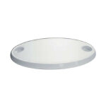 Nuova rade - table ovale en asa blanc - 76 x 45 x 4 cm Nuova rade - table ovale en asa blanc - 76 x 45 x 4 cm