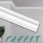 Heximo corniches de plafond modernes en polystyrne xps blanc, 2 mtres moulures dcoratives angles: ...