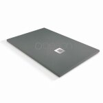 O'design - receveur de douche � l'italienne solidstone - 120 x 90 - gris basalte - alicante