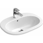 Villeroy&boch - o. novo - vasque encastr�e 56x41 cm, avec trop - plein, avec trou pour robinetterie, ...