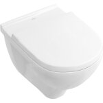 Villeroy&boch - cuvette wc suspendue ovale � fond creux o. novo blanc alpin pour b�ti support (56601001) ...