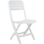 Chaise pliante bliss blanc 52x40x82cm o91