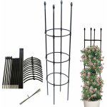 Obélisque de jardin, support de plantes grimpantes, cage à tomates stable, treillis de jardin, cage de ... Obélisque de jardin, support de plantes grimpantes, cage à tomates stable, treillis de jardin, cage de ...