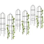 Obélisque tuteur, lot de 6, plantes grimpantes, rosiers arcade, arceau roses, arche jardin, métal 190 ... Obélisque tuteur, lot de 6, plantes grimpantes, rosiers arcade, arceau roses, arche jardin, métal 190 ...