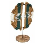 Objet d�co macram� 'alicante' 30cm multicolore