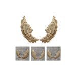 Objet mural ailes d'ange, décoration murale ange cintre mural fer sculpture murale aile or 38x100cm pour ... Objet mural ailes d'ange, décoration murale ange cintre mural fer sculpture murale aile or 38x100cm pour ...