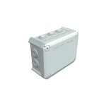 Boitier de drivation t100 pour locaux humides obo bettermann ral 7035 ip66 150x116x67mm 2007077