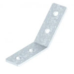Obo bettermann equerre de raccordement 45�, avec 4 trous 101x101x40x5 acier galvanis� � chaud, 1124669 ...