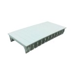 Obturateur 6 modules pour cache - bornes maxge tableaux lectriques blanc