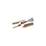 Ocai - lot spcial dcapage : 3 brosses mtalliques et un couteau  dcaper