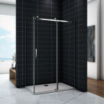 Ocean sanitaire - ocean cabine de douche 100x90x195cm en 8mm verre anticalcaire mod�le de baras