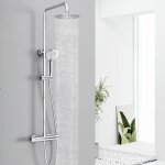 Ocean colonne de douche thermostatique ensemble de douche chrom� avec douchette 3 jets kit de douche ...