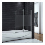 Ocean pare - baignoire 100x140cm écran de baignoire 6mm verre anticalcaire et sablé Ocean pare - baignoire 100x140cm écran de baignoire 6mm verre anticalcaire et sablé