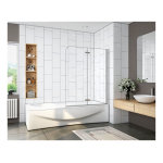 Ocean sanitaire - ocean pare - baignoire en 6mm verre anticalcaire 120x140cm �cran de baignoire pliant ...