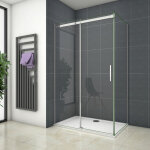 Ocean sanitaire - ocean cabine de douche 110x70x195cm porte de douche coulissante en verre anti - calcaire ... Ocean sanitaire - ocean cabine de douche 110x70x195cm porte de douche coulissante en verre anti - calcaire ...