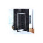 Ocean sanitaire - ocan cabine douche pliante 100x80x185cm porte de douche pliante et paroi latrale