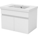 Ocean sanitaire - ocean meuble de rangement avec 2 portes ouvrantes, sans vasque, 59 x 38, 5 x 40 cm, ...