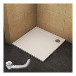 Ocean sanitaire - ocean receveur de douche 100x100cm, hauteur:3cm, livr� avec la bonde et le tuyau mod�le ...