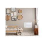 Oceanic - radiateur lectrique fixe a inertie seche cramique 1000w rubis - design galb - blanc - nf ...