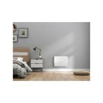Oceanic - radiateur lectrique fixe a inertie seche cramique 1000w rubis - faade verre - blanc - nf ...