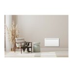 Oceanic - radiateur électrique fixe a inertie seche céramique 1500w rubis - design galbé - blanc - nf ... Oceanic - radiateur électrique fixe a inertie seche céramique 1500w rubis - design galbé - blanc - nf ...