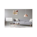 Oceanic - radiateur lectrique fixe a inertie seche cramique 1500w rubis - faade verre - blanc - nf ...