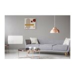 Oceanic - radiateur lectrique fixe a inertie seche cramique 1500w rubis - faade verre - blanc - nf ...