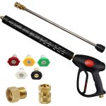 Odipie - pistolet pour nettoyeur haute pression de rechange avec rallonge de 16 pouces, 4000 psi, pistolet ... Odipie - pistolet pour nettoyeur haute pression de rechange avec rallonge de 16 pouces, 4000 psi, pistolet ...