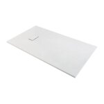Odyssea - receveur de douche - gaa extra - plat - blanc effet pierre - l. 120 cm - l. 80 cm