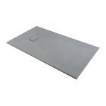 Odyssea - receveur de douche - ga�a extra - plat - gris effet pierre - l. 160 cm - l. 90 cm