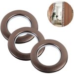 Lot de 80 ?illets de rideau en plastique abs ? diam�tre int�rieur 46mm ? pour tringles � rideau de 1 ...