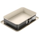 Oetker moule � charni�re 28x18x7cm rectangulaire back trend avec rev�tement c�ramique